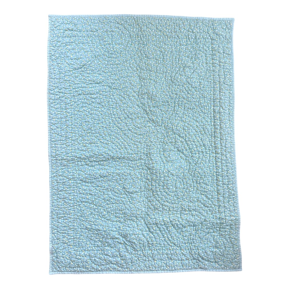 Nautical‎ Sea Turtle Seahorse Fish Quilted Baby Toddler Blanket Crib Throw - Picture 3 of 5